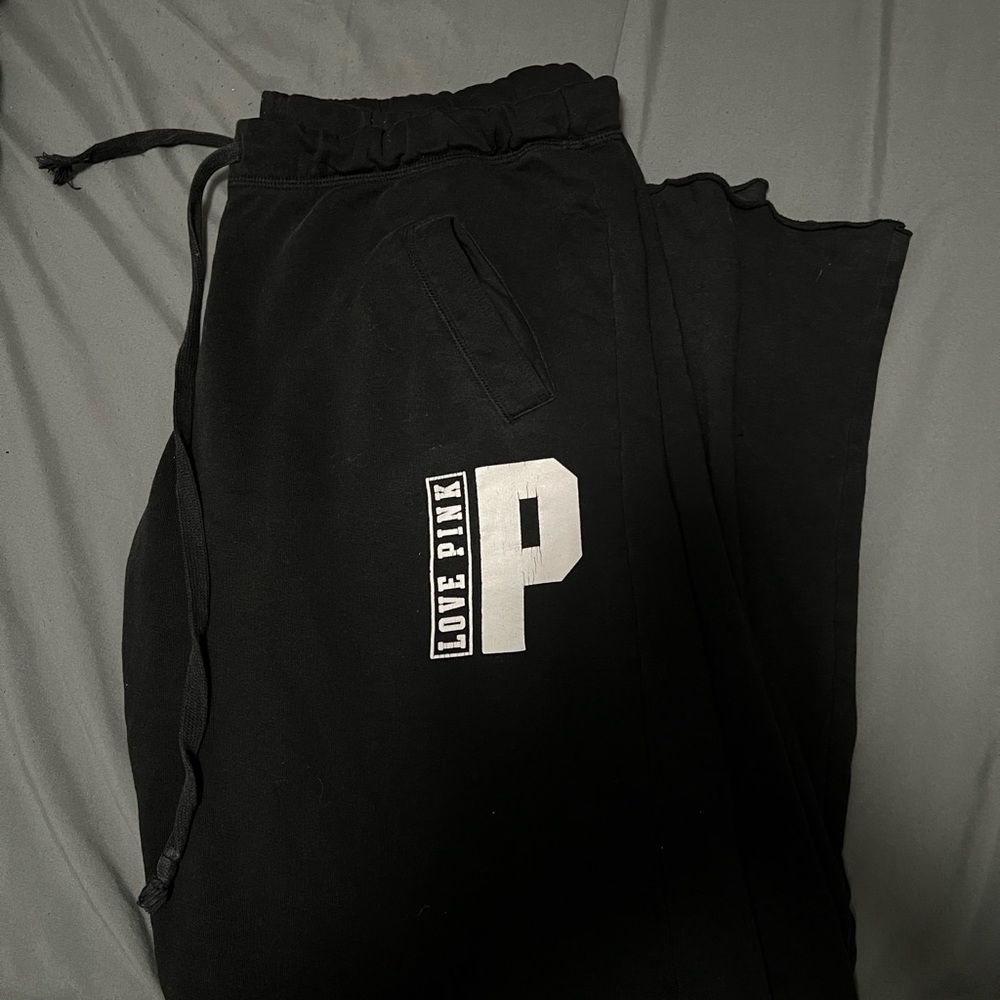 Love Pink Black Sweatpants